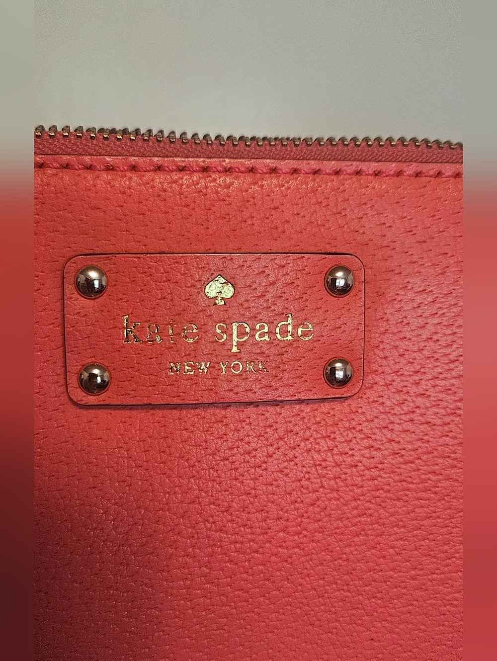 kate spade Coral Pink Pebbled Leather Crossbody Bag - Picture 2 of 6